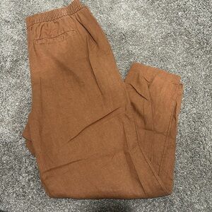 Terra Cotta Linen Pants